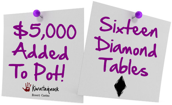 $5,000 Added + 16 DIamond Tables